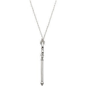 Sterling Silver Fleur-de-lis Key