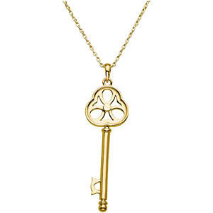 Sterling Silver Key Pendant