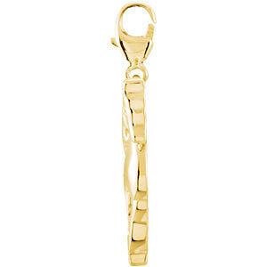 14k Yellow Gold Charming Animals® Horse Charm