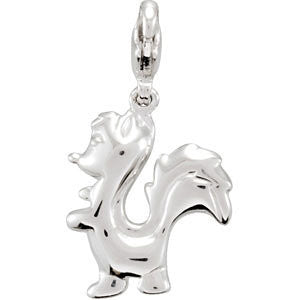 Sterling Silver Charming Animals® Skunk Charm