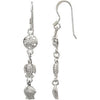 Mini Turtle and Shell Earrings in Sterling Silver