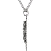 Sterling Silver 29x20mm Oval St. Christopher Medal 24" Necklace
