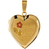 Heart Locket With "I Love You" Engraving in 14K Yellow Gold