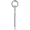 14k White Gold Key Charm with Jump Ring