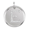14K White Gold 1/10 CTW Diamond Initial "E" Pendant