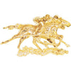 14k Yellow Gold Down to the Wire Dual Pendant or Brooch