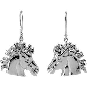 14k Yellow Gold The Magnificent Lipizzaner Earrings