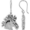 Pair of 17.50x17.90 mm The Magnificent Lipizzaner Diamond Earrings Pair in 14K Yellow Gold