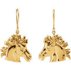 14k Yellow Gold The Magnificent Lipizzaner Earrings