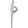 14k White Gold Standardbred Trotter w/Trimmed Mane and Tail