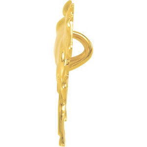 14k Yellow Gold Standardbred Trotter w/Trimmed Mane and Tail
