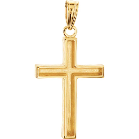 14k Yellow Gold Cross Pendant