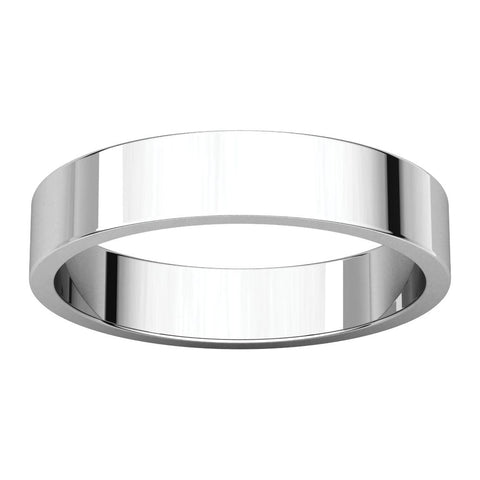 Sterling Silver 4mm Flat Band, Size 11