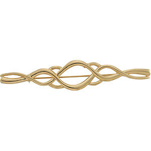 14k Yellow Gold Fashion Brooch