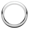 14k White Gold 8mm Comfort Fit Band, Size 6