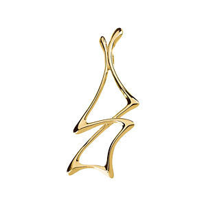 14k Yellow Gold Freeform Pendant