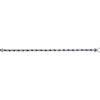 14k White Gold Lab-Grown Blue Sapphire & 1/10 CTW Diamond Line 7" Bracelet