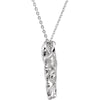 Sterling Silver Wishes Fulfilled CZ 18" Necklace
