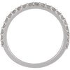 14k White Gold 3/8 CTW Diamond Band, Size 7