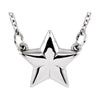 14K White Gold Star 18-Inch Necklace