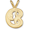 14k Yellow Gold "B" Small Initial Pendant
