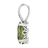 14k White Gold Peridot Pendant