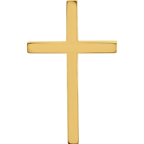 10k Yellow Gold 21.75x13.5mm Cross Pendant