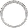 14k White Gold 1/5 CTW Diamond Band, Size 7