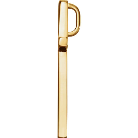 14k Yellow Gold 25.75x15.75mm Cross Pendant