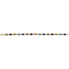 14k Yellow Gold Multi-Gemstone 7" Bracelet