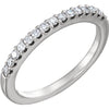 14K White Gold 1/4 CTW Diamond Band (Size 6)