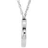 Sterling Silver 13mm Circle 18" Necklace