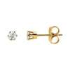1/2 CTW Diamond Threaded Post Stud Earrings in 14K Yellow Gold
