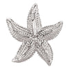 24.08X22.09 mm Starfish Pendant in Sterling Silver