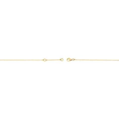 14k Yellow Gold 1/6 CTW Diamond Double Sideways Cross 8" Bracelet