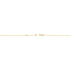 14k Yellow Gold 1/6 CTW Diamond Double Sideways Cross 8" Bracelet