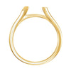 14k Yellow Gold Peg Engagement Base, Size 6