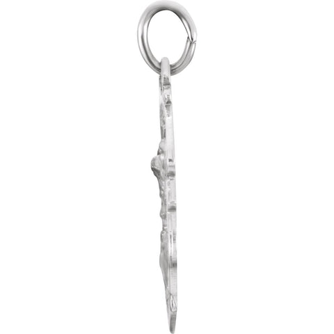 Sterling Silver 27x21mm St. Michael Medal