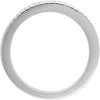 14k White Gold 1/10 CTW Diamond Band, Size 7