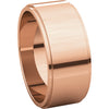 14k Rose Gold 8mm Flat Edge Band , Size 11.5
