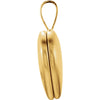 14K Yellow Gold-Plated Sterling Silver Heart Locket with Cross