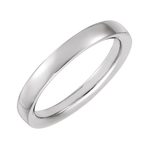 Platinum 4mm Design Band Size 9