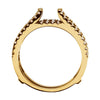 14k Yellow Gold 1/2 CTW Diamond Ring Guard Size 7