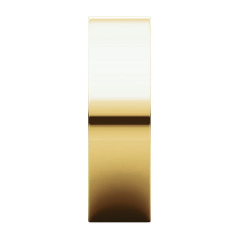 10k Yellow Gold 6mm Flat Band, Size 9
