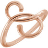 14k Yellow Gold Freeform Ring, Size 7