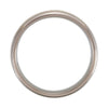 Titanium & Sterling Silver Inlay 7mm Satin Finish Band Size 8.5
