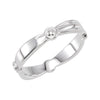 Stackable Metal Fashion Ring in 14k Yellow Gold ( Size 6 )