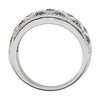 Sterling Silver Black Spinel & 1/8 CTW Diamond Ring Size 8