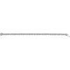 Sterling Silver 4mm Round Cubic Zirconia Bracelet