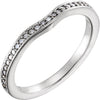1/6 CTW Diamond Wedding Band for Matching Engagement Ring in 14k White Gold (Size 6 )
